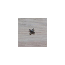  Charm, hurok. Mérete: 10x10 mm dekorációs kellék