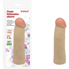 Charmly Toy Penis Extension Sleeve 8.5" No. 2 - élethű, hosszabbító péniszköpeny - 22 cm (testszínű) péniszköpeny