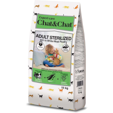 Chat & Chat Adult Sterilized White Meat Poultry 14kg macskaeledel