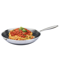 Cheffinger Rozsdamentes acél WOK serpenyő CF-PW32N, karcmentes, 32cm edény
