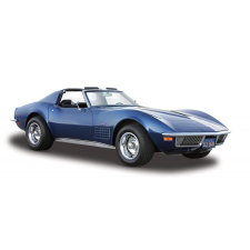 Chevrolet Corvette modellautó 1970-es évek 1/24 kék autópálya és játékautó