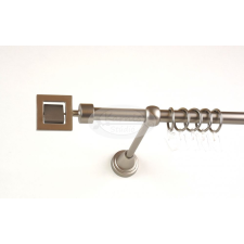  Chicago nikkel-matt 1 rudas fém karnis szett - 300 cm karnis, függönyrúd