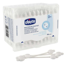 Chicco Biztonsági fültisztító tiszta gyapot 90 db gyapotvéggel babaápolási kellék