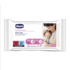Chicco Chicco Melltörlőkendő szoptatás előtt és után - 72 db E-vitaminnal, Glicerinnel és prebiotikus Biolin®-nal