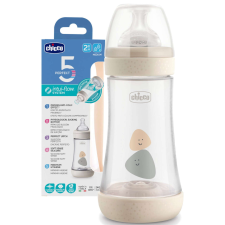 Chicco Chicco Perfect5 biofunkcionális cumisüveg 240 ml közepesen gyors 2 hó+ bézs cumisüveg