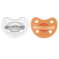 CHICCO cumi Physio Luxe narancs/szürke 6-16m, 2db cumi