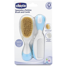 Chicco fésű és kefe - kék babafésű