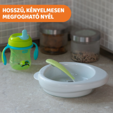  Chicco Green Up puha szilikon kanál zöld babaétkészlet