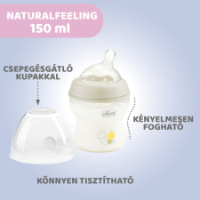 Chicco NaturalFeeling 150 ml cumisüveg újszülöttkorra normál folyású cumisüveg