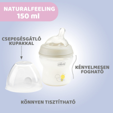  Chicco NaturalFeeling 150 ml cumisüveg újszülöttkorra normál folyású cumisüveg