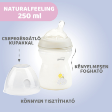 Chicco NaturalFeeling 250 ml cumisüveg közepes folyású cumisüveg