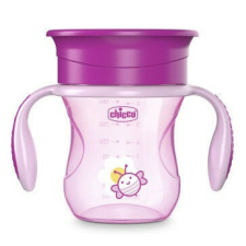 Chicco Perfect Cup 360° itatópohár 200ml - 12m+ pink itatópohár