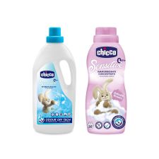 Chicco Sensitive gyermek mosószer 1,5liter + Koncentrált öblítő Virágos ölelés 750ml tisztító- és takarítószer, higiénia