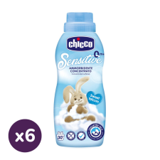 Chicco Sensitive öblítő koncentrátum babapúder illattal (6x750 ml) tisztító- és takarítószer, higiénia