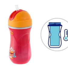Chicco Sport Cup Pop Up felpattintós szívószálas kulacs duplafalú babaétkészlet
