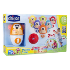  CHICCO Vidám majmok bowling készlet 18m+ 6 db kreatív és készségfejlesztő