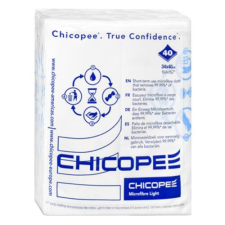 Chicopee Törlőkendő CHICOPEE Microfibre Light mikroszálas gyorskendő nem mosható 34 x 40 cm kék mintával 40 db/csomag tisztító- és takarítószer, higiénia