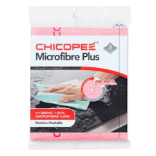 Chicopee Törlőkendő CHICOPEE Mircofibre Plus mikroszálas mosható 34 x 40 cm piros 5 db/csomag tisztító- és takarítószer, higiénia