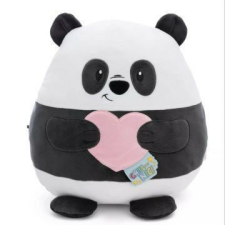 Chill-Nici: Panda szívvel plüssfigura - 30 cm plüssfigura