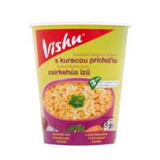 CHIMPEX HUNGÁRIA KFT VISHU csirke ízű poharas leves - 65g tészta