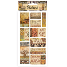  Chipboard cm 15x30 - Szavanna dekorációs kellék