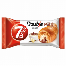 Chipita Hungary Kft 7DAYS Double Max croissant kakaós és vanília ízű töltelékkel 80 g csokoládé és édesség