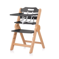 Chipolino Cacao 2az1-ben fa etetőszék - Graphite wood etetőszék