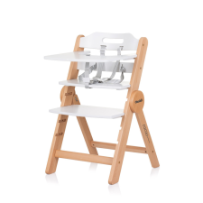 Chipolino Chipolino Cacao 2az1-ben fa etetőszék - White wood etetőszék