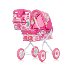 Chipolino Emily játék babakocsi - Multicolor játék babakocsi