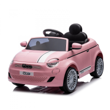  Chipolino Fiat 500 elektromos autó - pink lábbal hajtható járgány