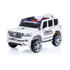  Chipolino SUV POLICE PATROL elektromos autó bőr üléssel - fehér lábbal hajtható járgány