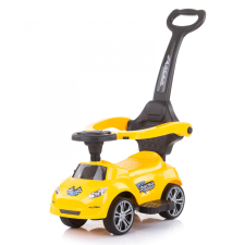 Chipolino Turbo bébitaxi tolókarral - yellow lábbal hajtható járgány