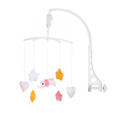Chipolino Zenélő forgó - Pink elephant bébijáték kiságyra