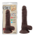 Chisa Novelties Flatterer Brown nagy dildo barna
