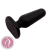 Chisa Novelties S Silicone Plug - szilikon, vízálló anál dildó - 7,5 cm (fekete)