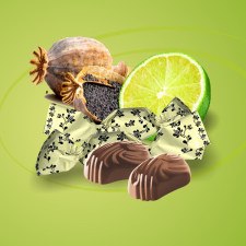  Chocofive Mákos-limeos szaloncukor 1 kg csokoládé és édesség