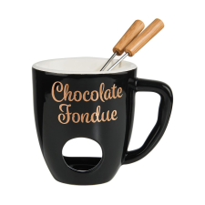 CHOCOLATE FONDUE fondue bögre fekete bögrék, csészék