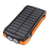 CHOETECH B657 napelemes power bank 3xUSB, 10W indukciós töltő, 20000mAh (fekete-narancs)
