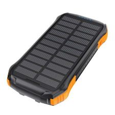 CHOETECH B658 Solar power bank 2x USB 10000mAh fekete-narancssárga (B658) power bank