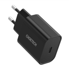 CHOETECH Q5004 EU USB-C hálózati töltő, 20W (fekete) mobiltelefon kellék
