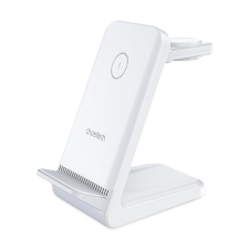 CHOETECH T608 15W 4in1 indukciós töltőállomás - fehér mobiltelefon kellék