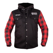  Chopper dzseki W-TEC Black Heart Ruffster 3XL fekete-piros motoros kabát