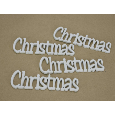  Christmas felirat fehér 15cm 4db/csomag dekorációs kellék