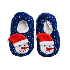 CHRISTMAS KIDS kék gyerek papucs - többféle méretben Méret: 35 - 38 gyerek papucs, mamusz