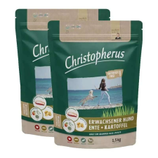 Christopherus Christopherus Dog Adult Grainfree Kacsa és burgonya Small&medium 2x1,5kg kutyaeledel