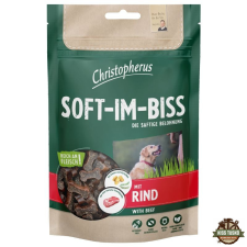 Christopherus Dog Jutalomfalat Grain Free Soft-Im-Biss Marha 125g jutalomfalat kutyáknak