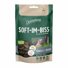 Christopherus Dog Jutalomfalat Grain Free Soft-Im-Biss Pisztráng és rovar 125g jutalomfalat kutyáknak