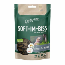  Christopherus Dog Jutalomfalat Grain Free Soft-Im-Biss Pisztráng és rovar 125g jutalomfalat kutyáknak