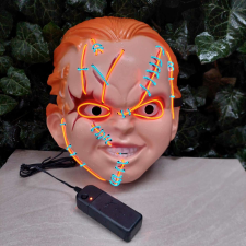 Chucky baba, ledes, világító horror maszk álarc Halloweenre jelmez