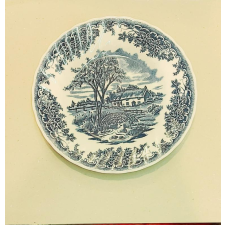 Churchill Brook Blue kerámia desszert tányér, 1db tányér és evőeszköz